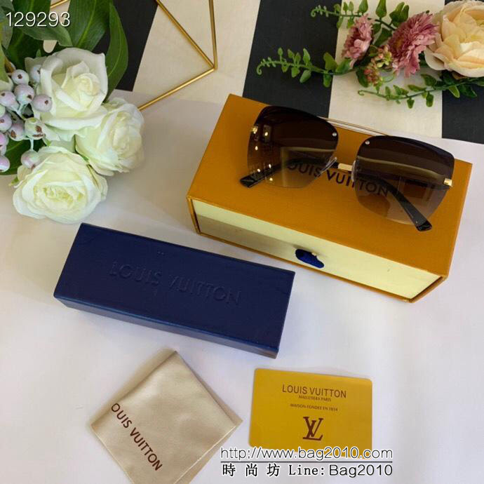LV路易威登 新款 新潮logo鍍膜 方形男士墨鏡 金屬太陽鏡  lly1527